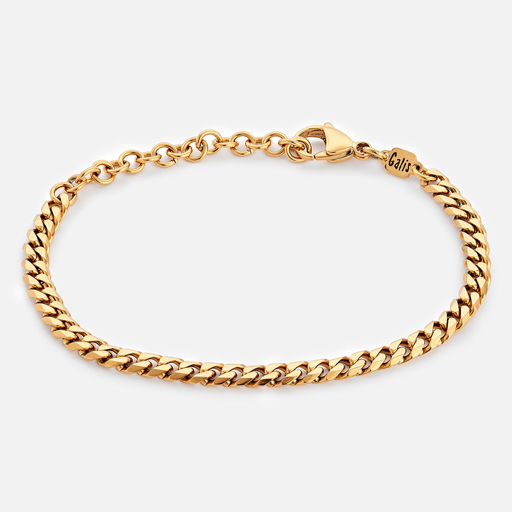 Gold Chain Bracelet, Thick Chain Bracelet, 3mm 5mm Chain Bracelet, Cuban  Chain Link Bracelet, Jewelry for Men and Women, Statement Bracelet 