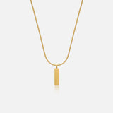 Gold Classic Men's Pendant Necklace