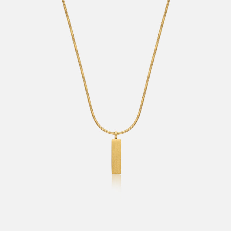 Gold Classic Men's Pendant Necklace