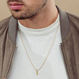 Gold Classic Men's Pendant Necklace